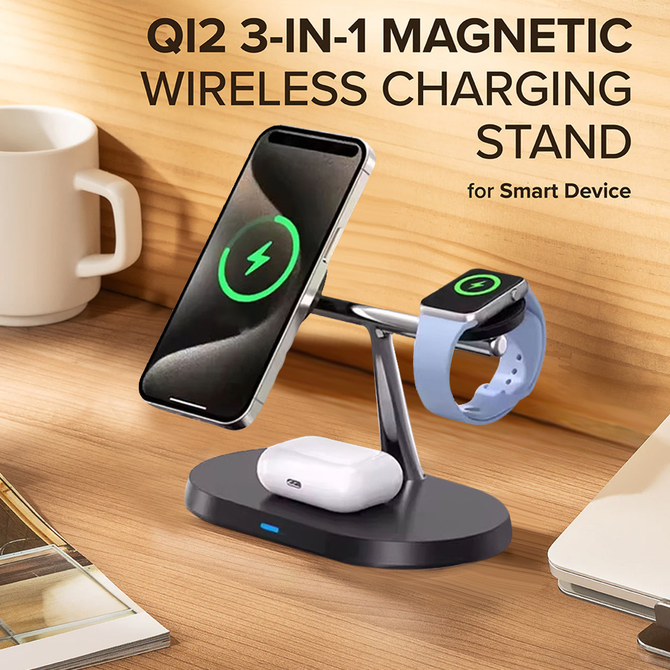 Smartwatch Watches For Iphone - 3 in 1 Magnetic Wireless Charger