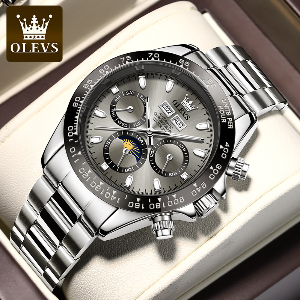 Seiko Watch Presage - OLEVS 6654 Luxury Mens Watch Chronograph
