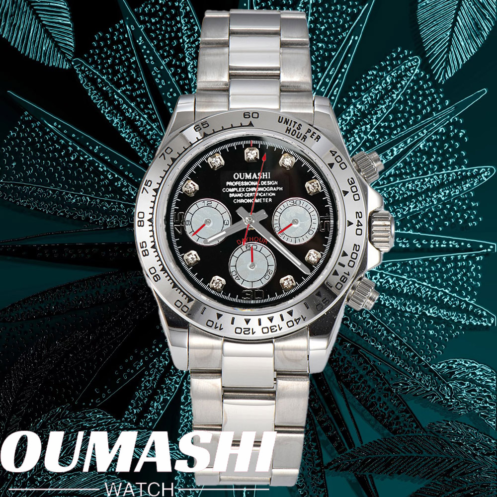 Chronograph Sport Watch - Luxury VK63 WATCH 39.3mm quartz Chronograph