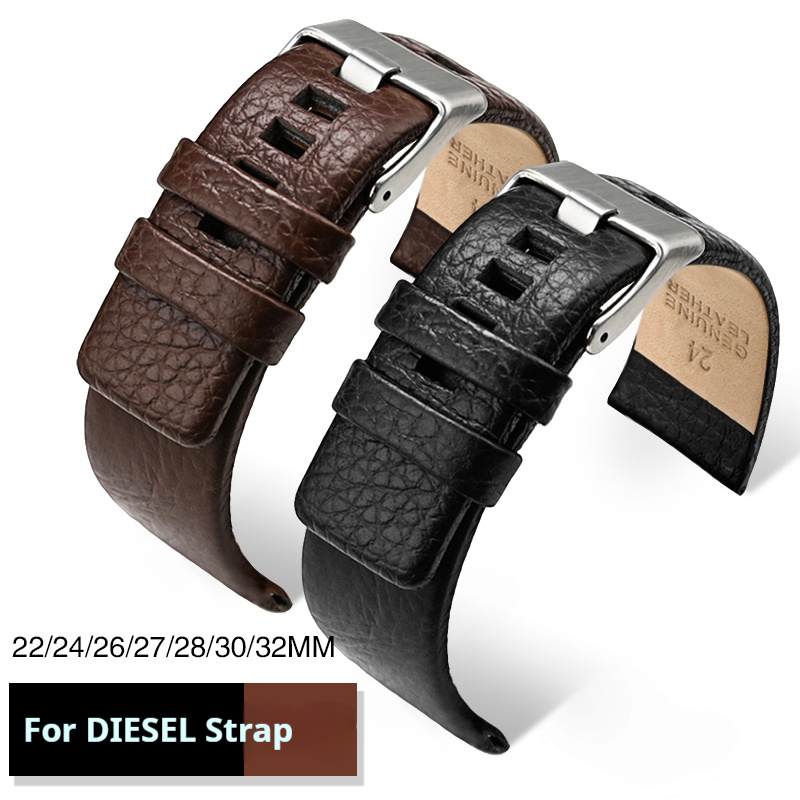 Diesel Watches Smartwatch - Genuine Leather Strap for Diesel DZ7312