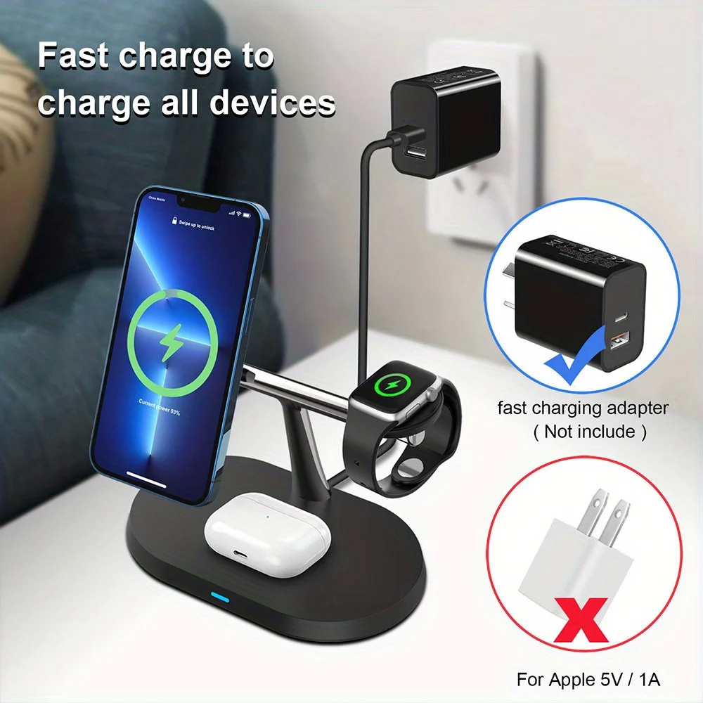 3 in 1 Magnetic Wireless Charg - Smartwatch Watches For Iphone recension och pris
