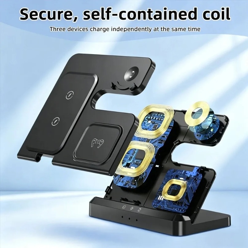 3 in 1 Fast Wireless Charger F - Watches Smartwatch Samsung recension och pris