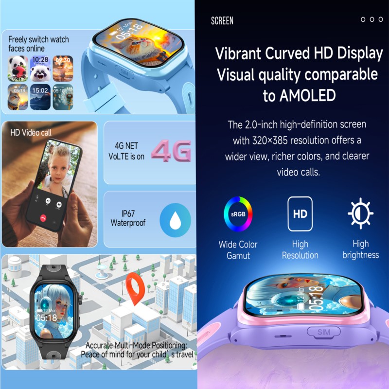 Kids 4G Smartwatch with 2.0 In - Smartwatch Digital Watches For Kids recension och pris