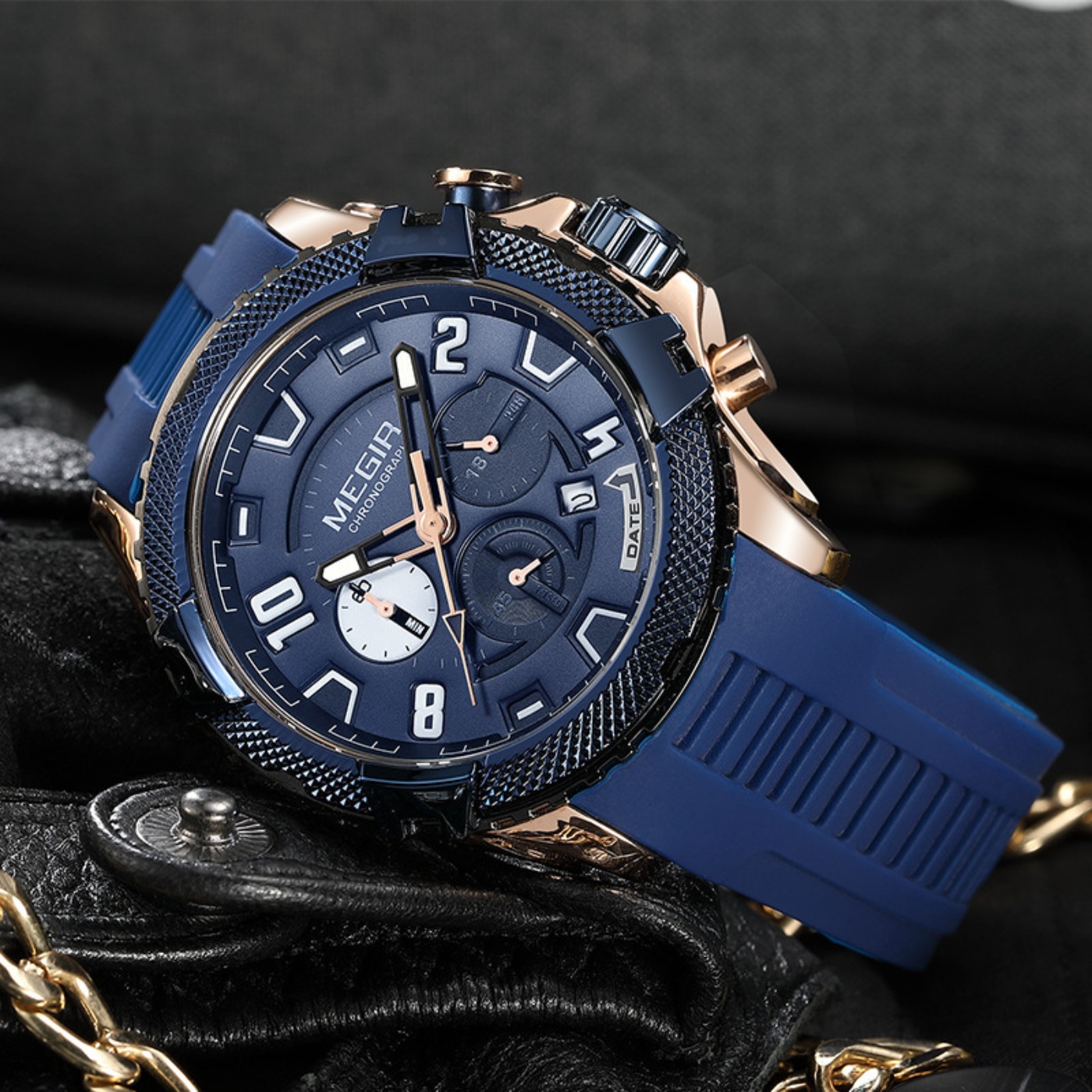 MEGIR 48MM Dial Chronograph Me - Chronograph Sport Watch recension och pris