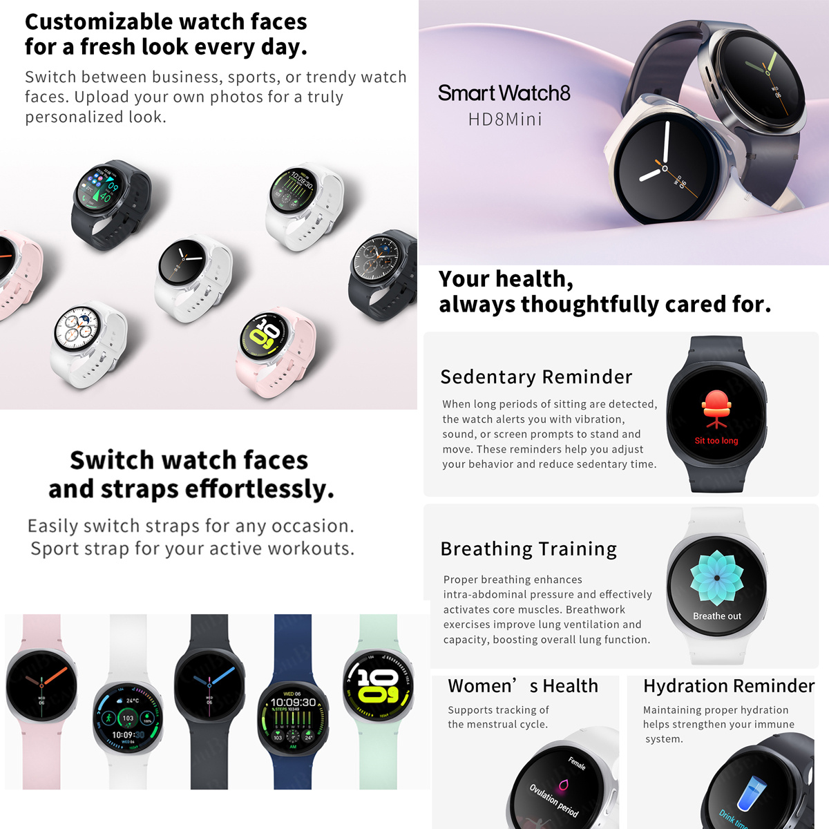 2026 New Watches 8 Mini GPS Tr - Smartwatch Watches For Men With Gps recension och pris