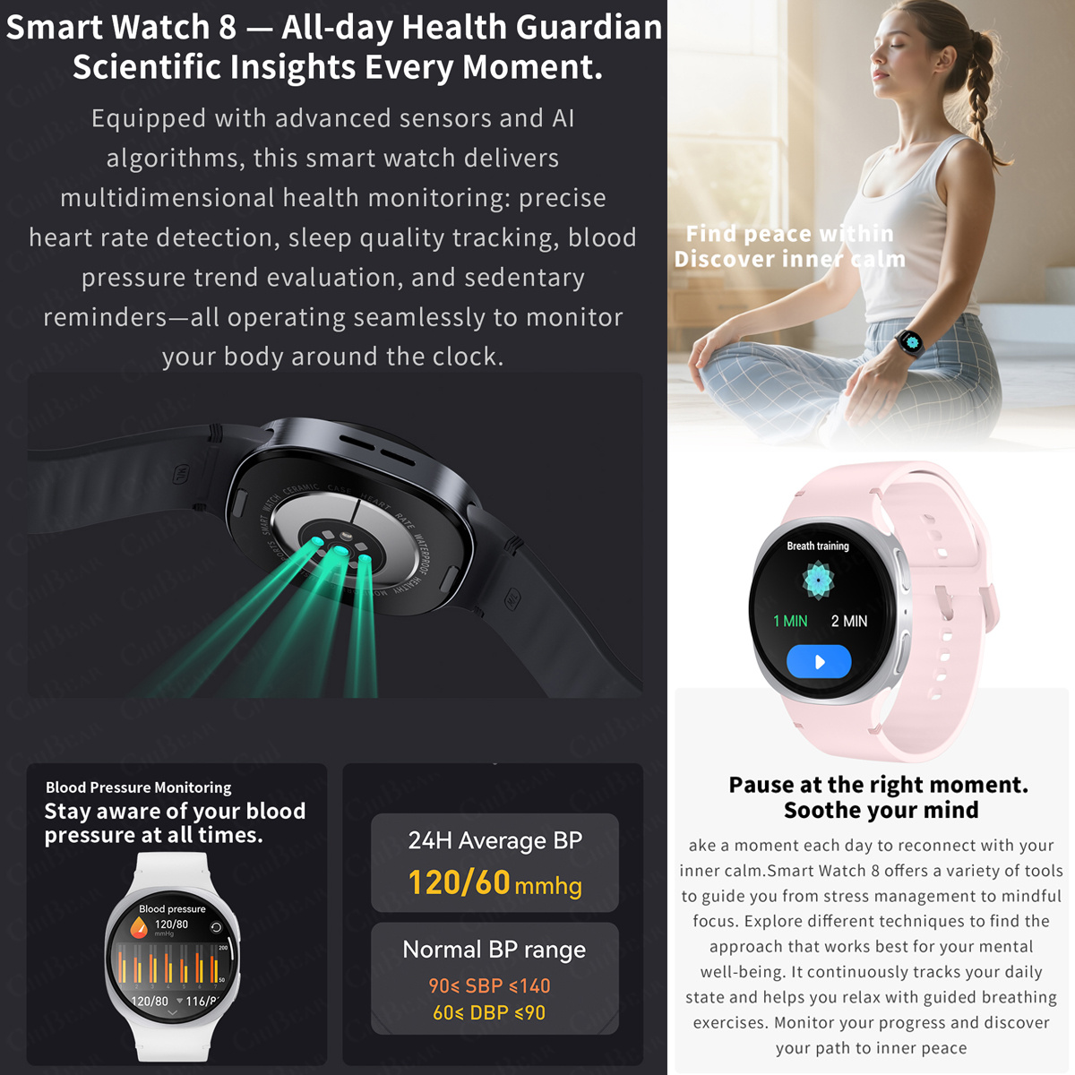 2026 New Watches 8 Mini GPS Tr - Smartwatch Watches For Men With Gps recension och pris