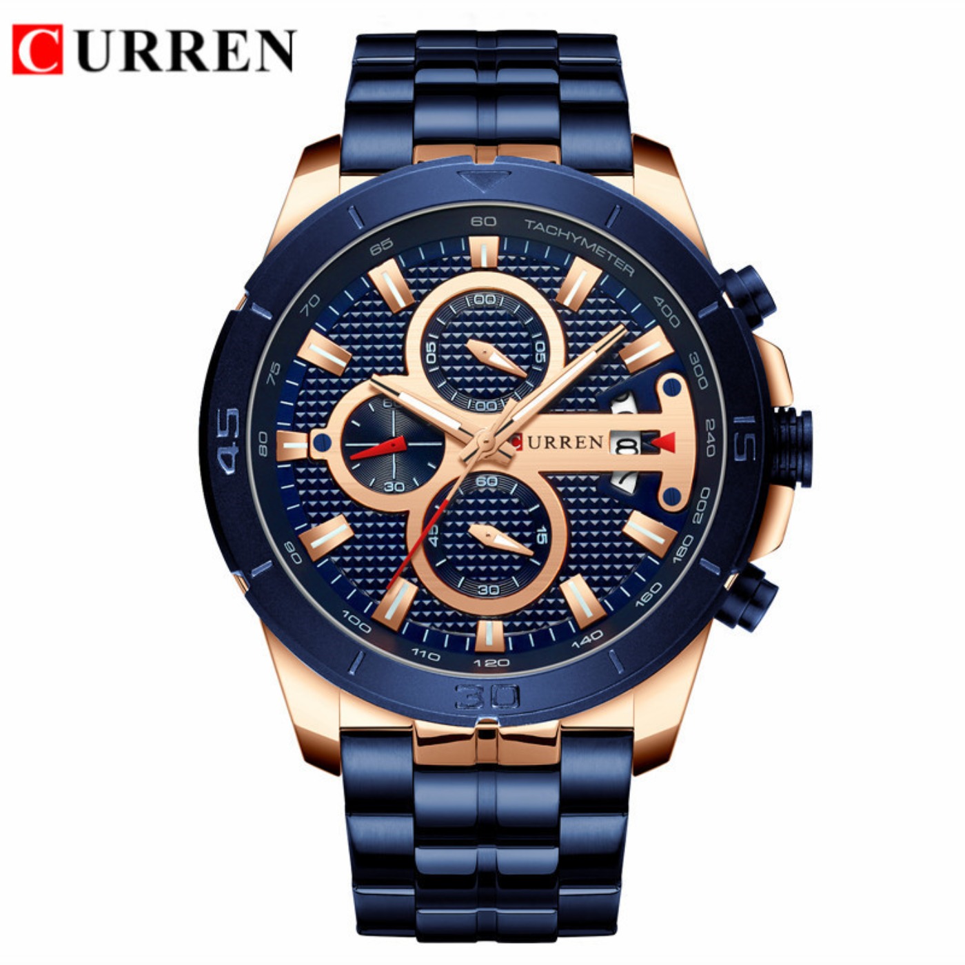 CURREN Watch Men Waterproof Ch - Chronograph Sport Watch recension och pris