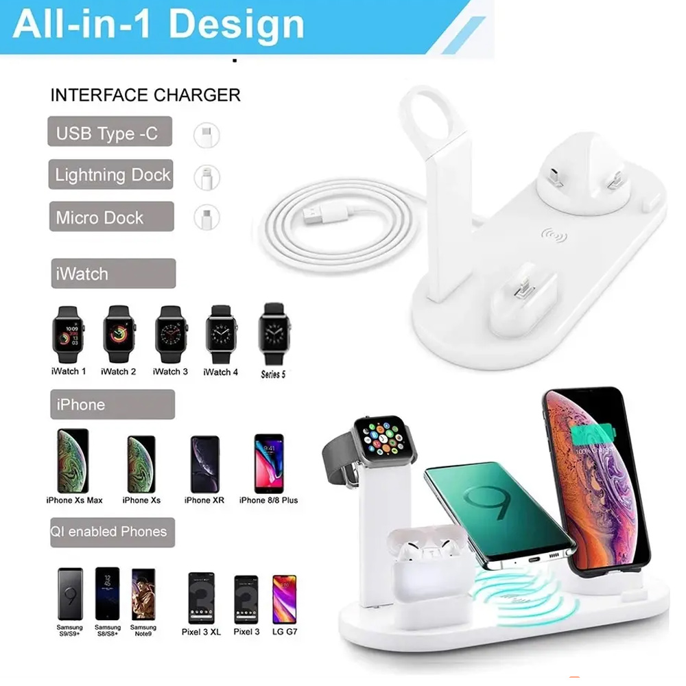 30W 7 in 1 Wireless Charger St - Smartwatch Watches For Iphone recension och pris