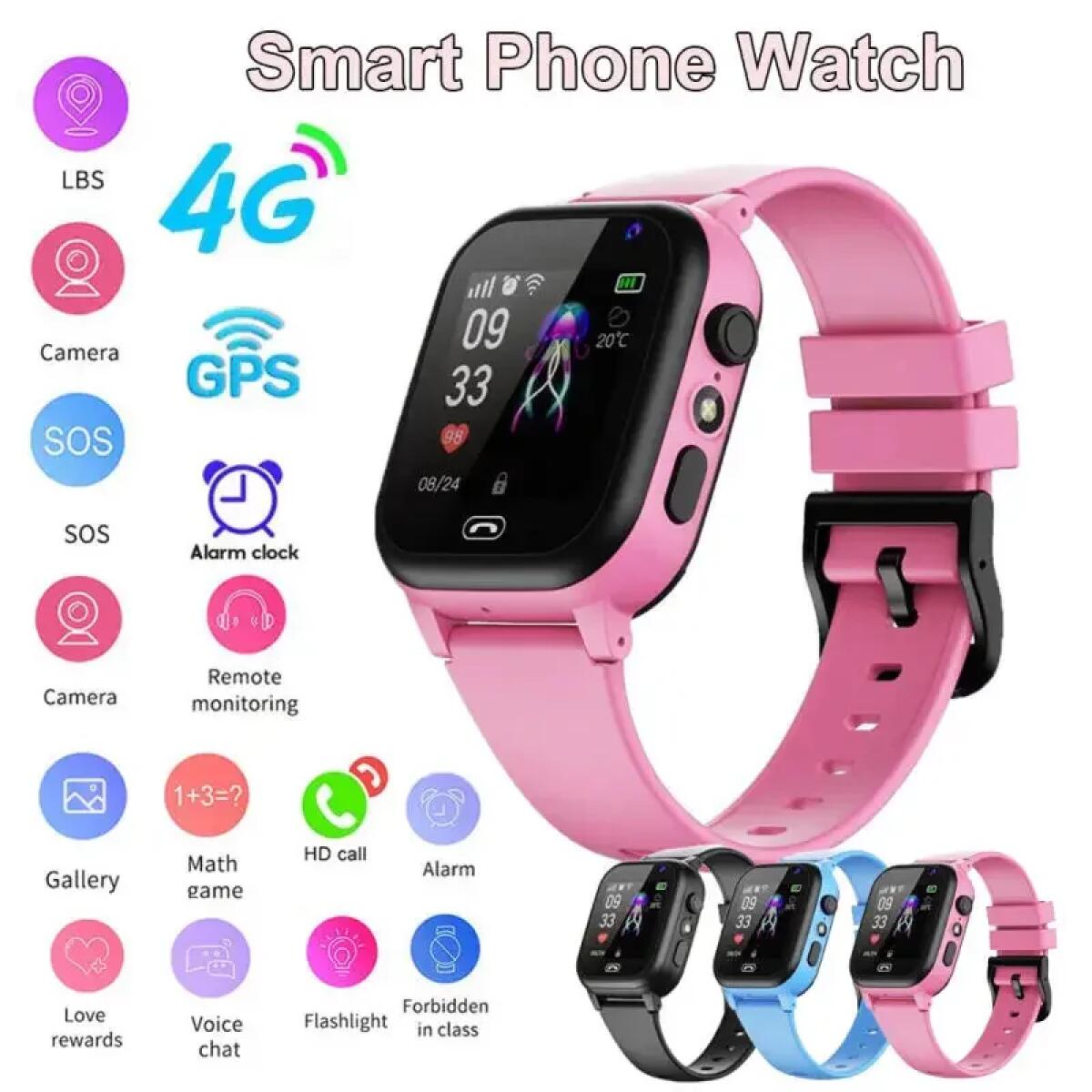 Kids Smart Watch 4G Multifunct - Smartwatch Digital Watches For Kids recension och pris
