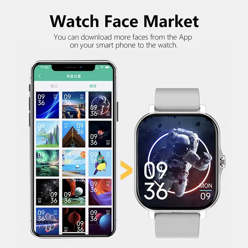 Lenovo 1.83 Waterproof Sport S - Smartwatch Square Watches For Men recension och pris