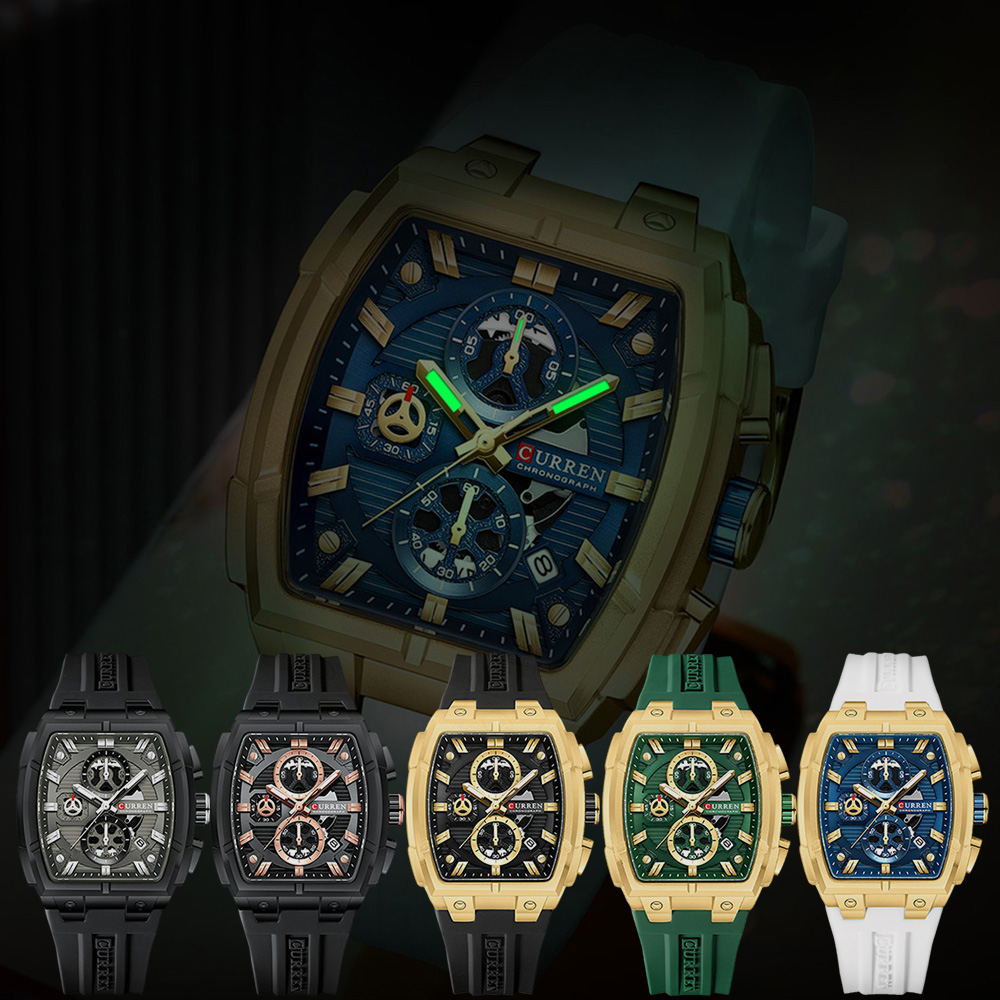 CURREN Luxury Vintage Watch fo - Chronograph Sport Watch recension och pris