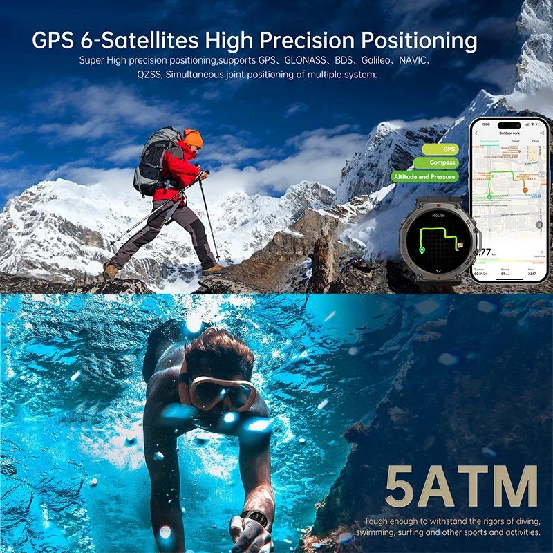 2026 New Military DM58 GPS Sma - Smartwatch Watches For Men With Gps recension och pris