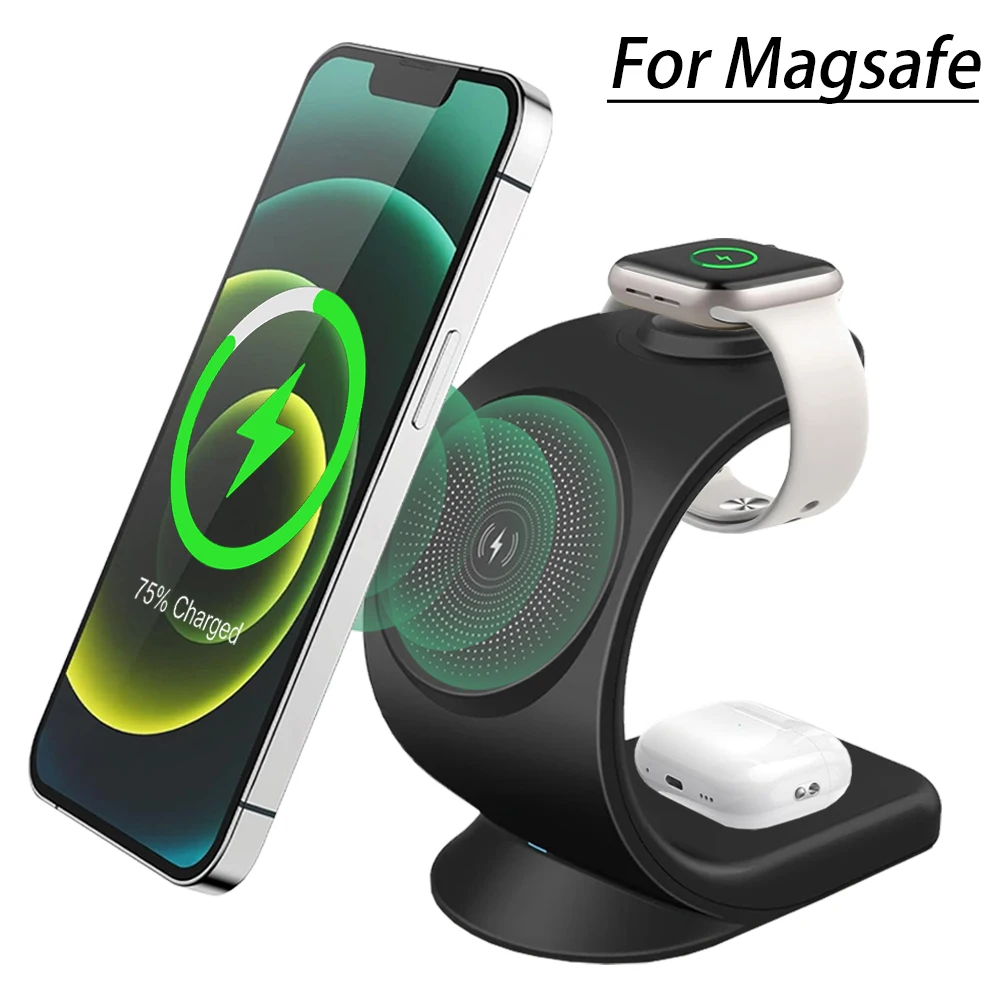 Magnetic Wireless Charger 3 in - Smartwatch Watches For Iphone recension och pris