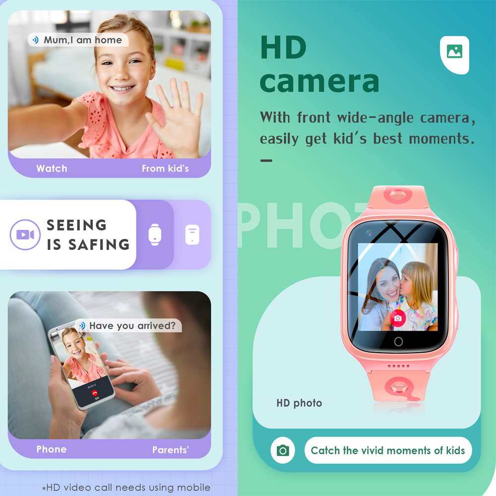 4G Smart Watch Kids GPS WiFi V - Smartwatch Watches For Girls Kids recension och pris