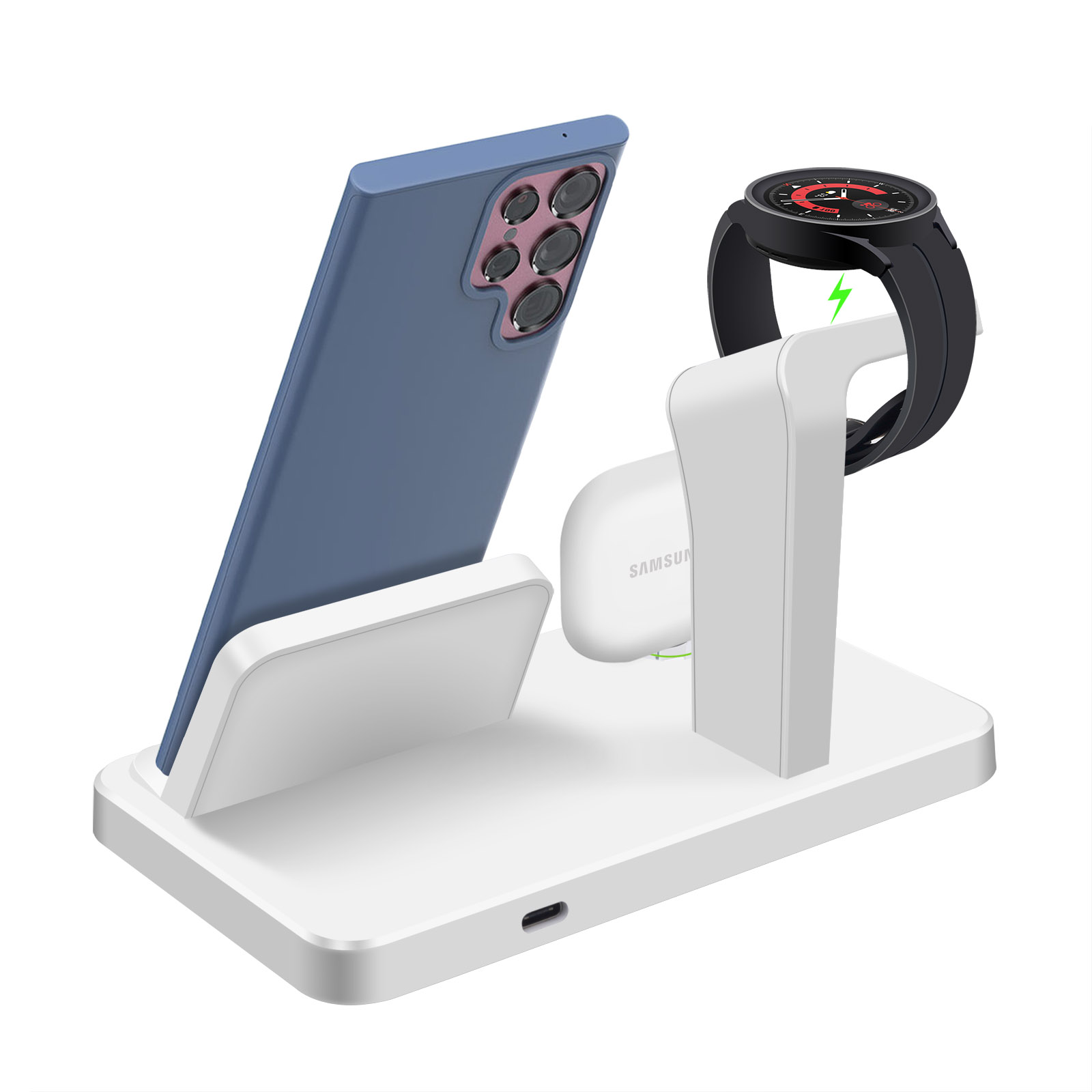 Desk 3 in 1 Type C Port Wirele - Watches Smartwatch Samsung recension och pris