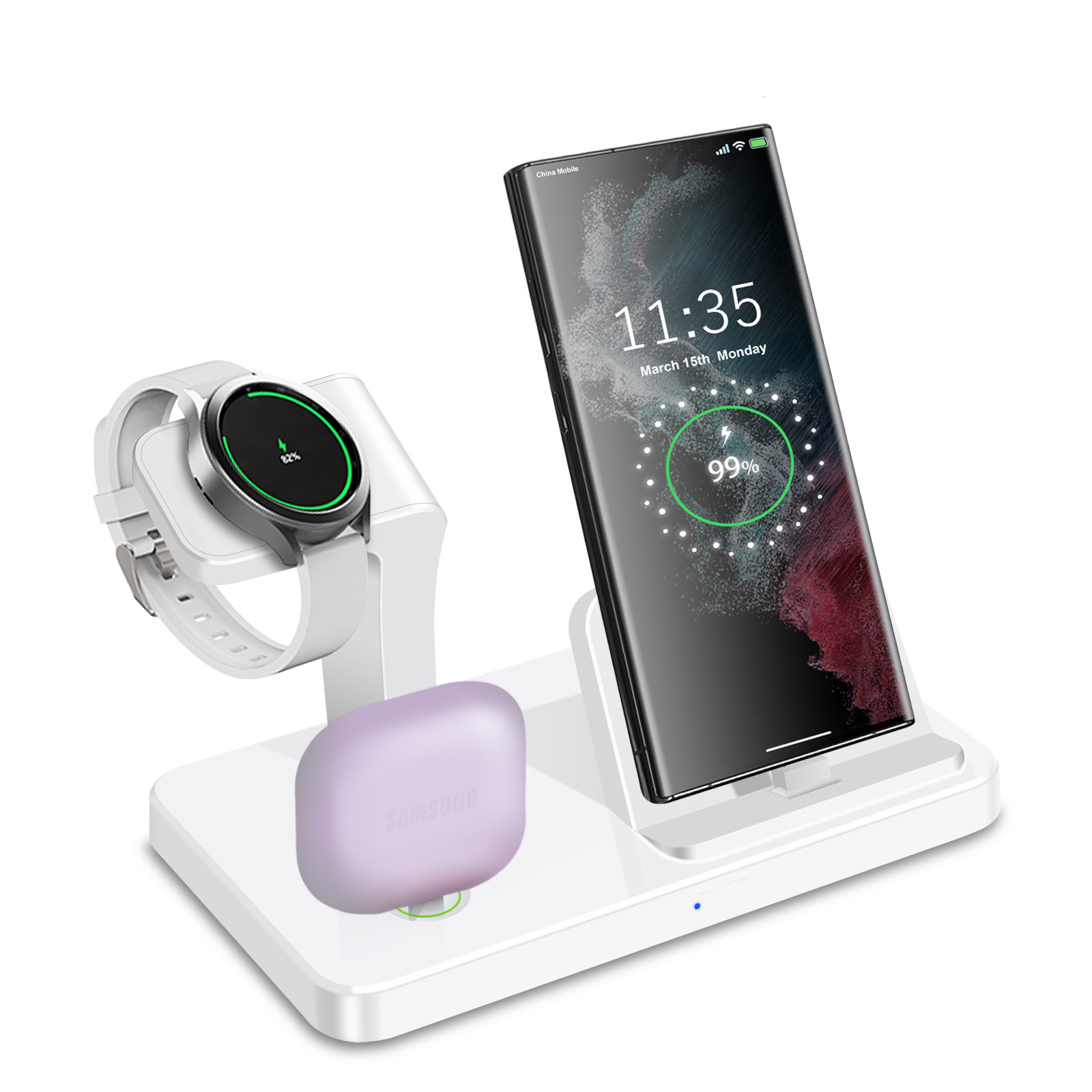 Desk 3 in 1 Type C Port Wirele - Watches Smartwatch Samsung recension och pris