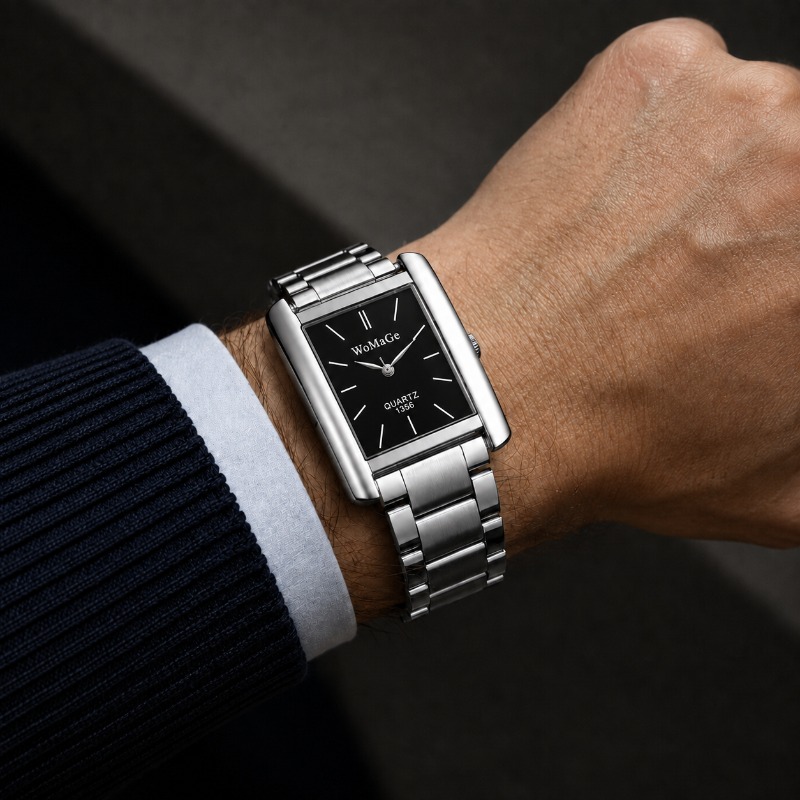 Business Men Watch Fashion Squ - Smartwatch Square Watches For Men recension och pris
