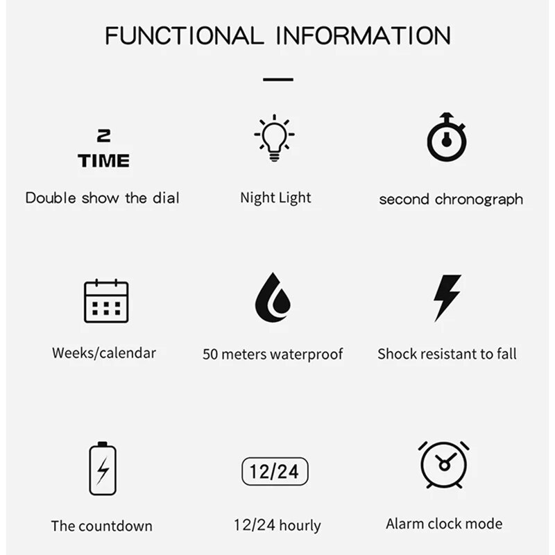 SANDA Brand G Style LED Digita - Chronograph Sport Watch recension och pris