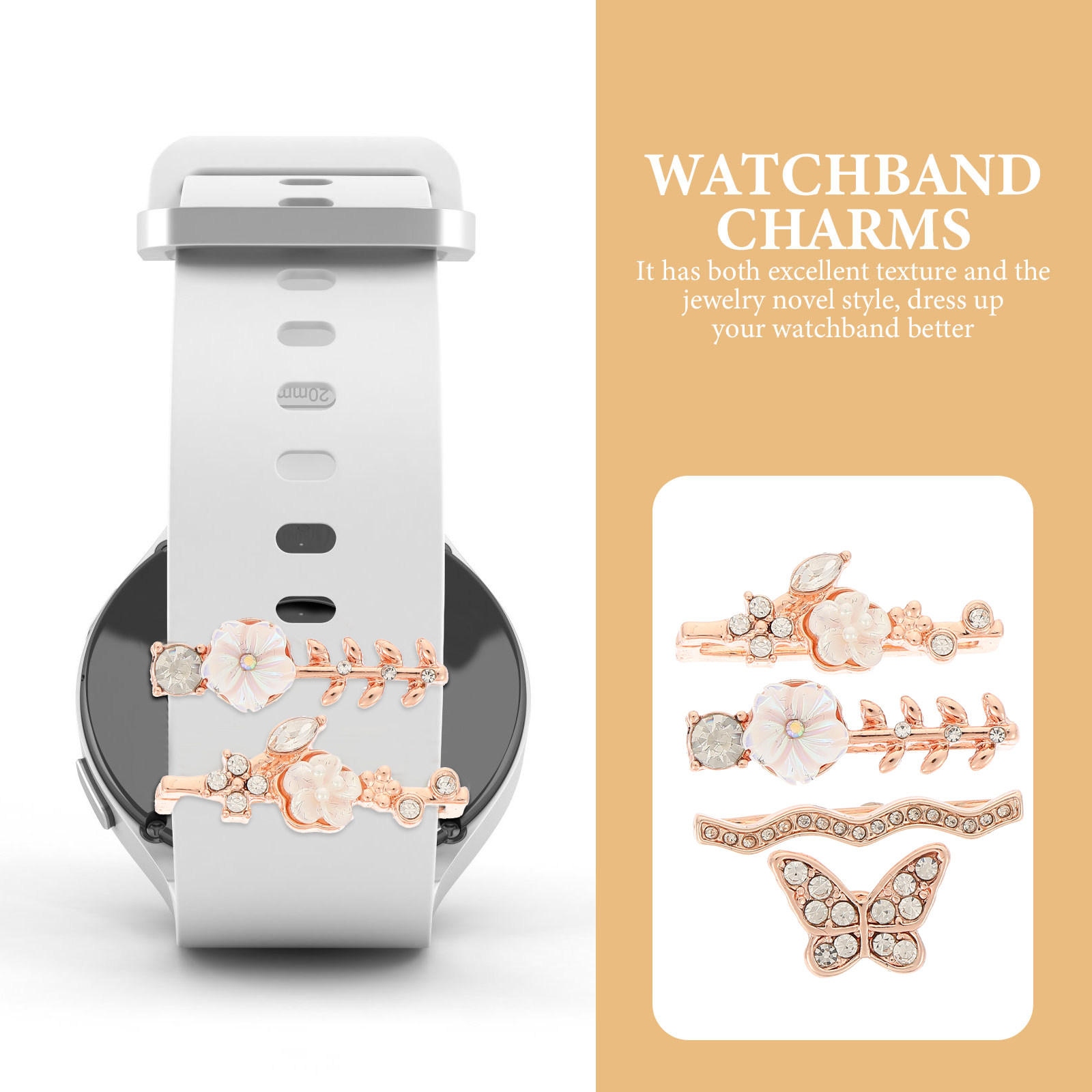 4Pcs Watch Strap Charms Set De - Kids Watches Not Smartwatch recension och pris
