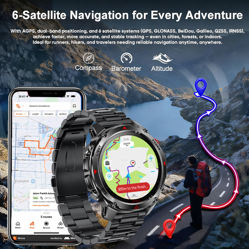 T-Rex 3 Pro Military Grade AGP - Smartwatch Watches For Men With Gps recension och pris