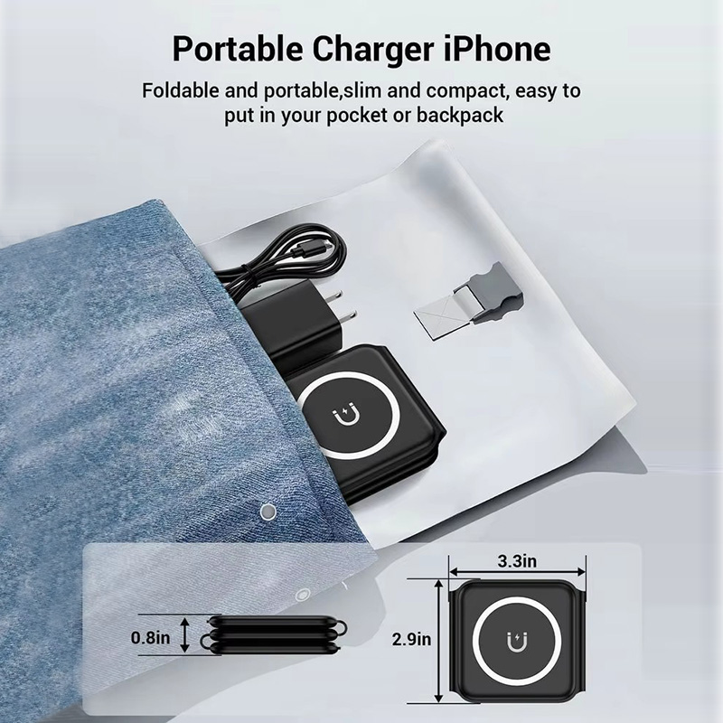 3-in-1 Magnetic Folding Wirele - Smartwatch Watches For Iphone recension och pris