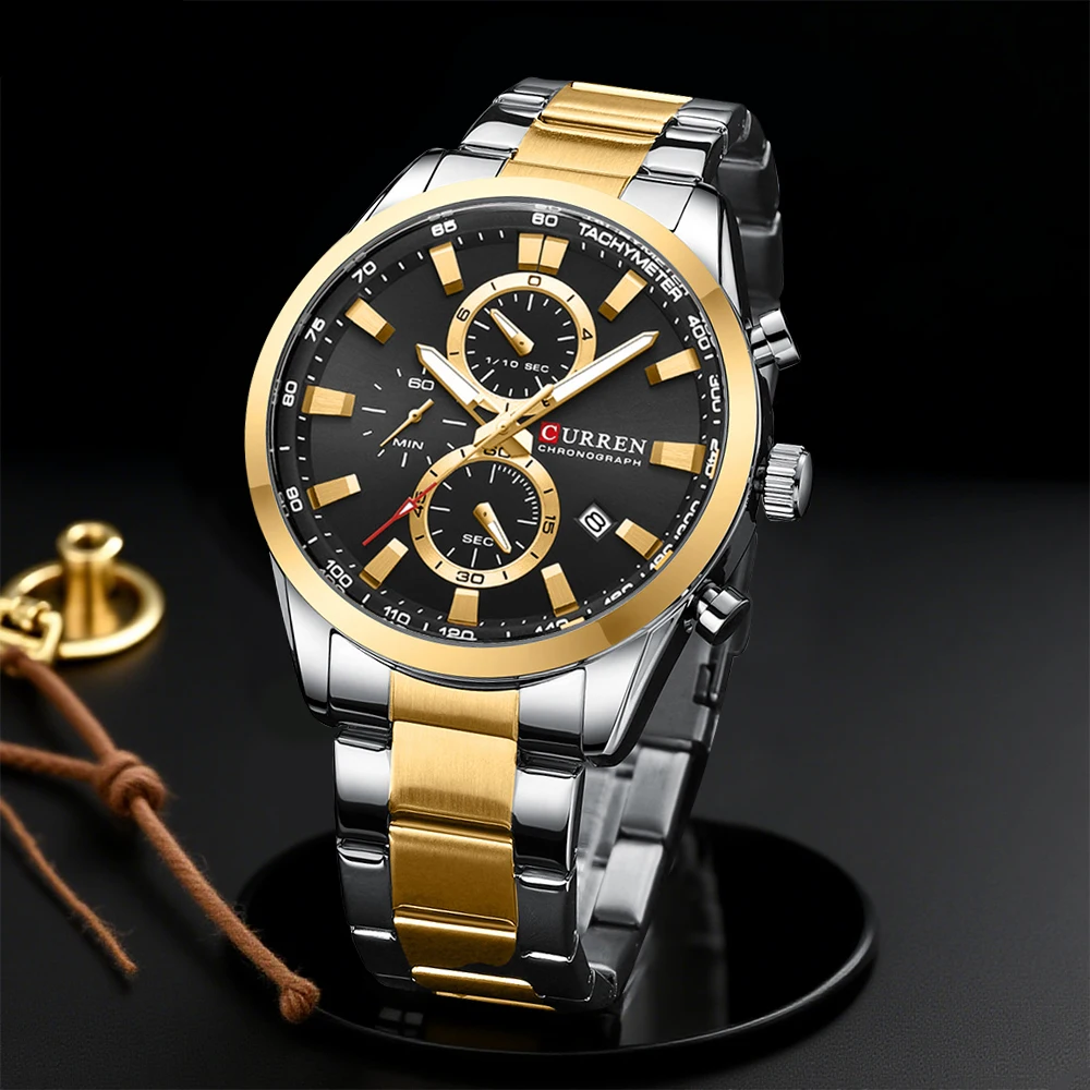 CURREN Casual Quartz Chrono Sp - Chronograph Sport Watch recension och pris
