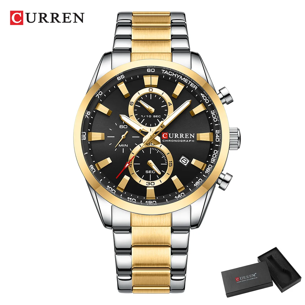 CURREN Casual Quartz Chrono Sp - Chronograph Sport Watch recension och pris