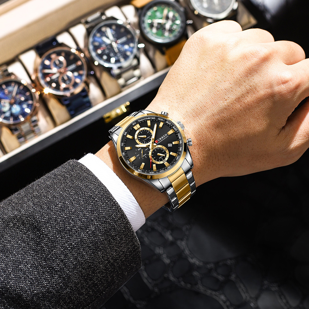 CURREN Casual Quartz Chrono Sp - Chronograph Sport Watch recension och pris