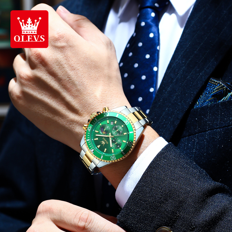 OLEVS 2870 Men's Watches Moon  - Rolex Watch Datejust recension och pris