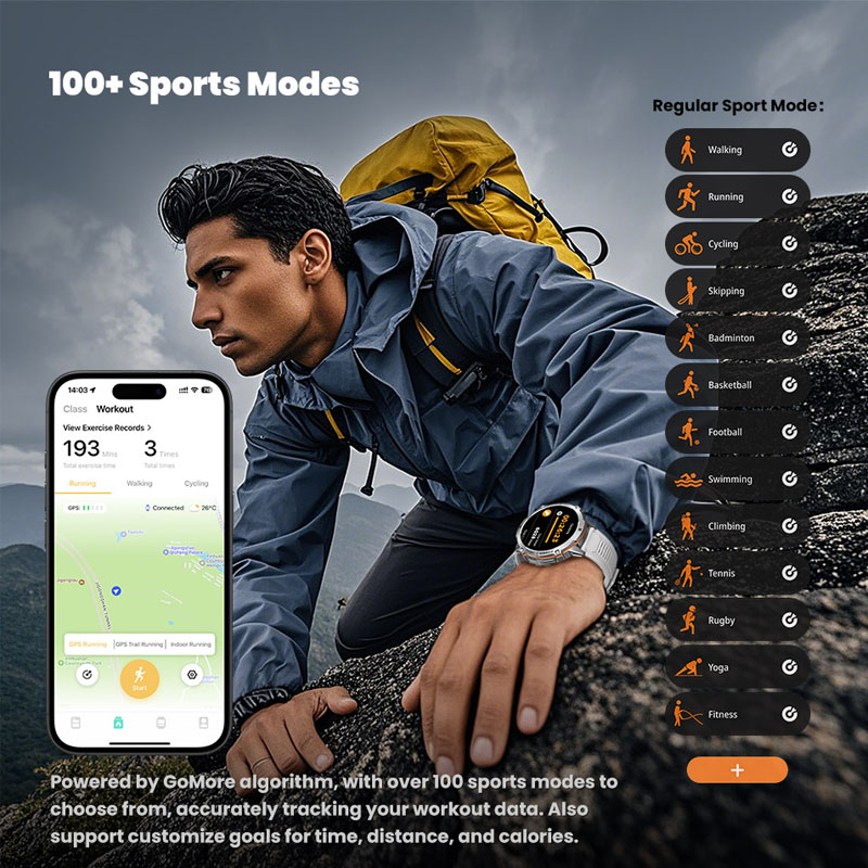 2026 New Military TANK X3 Smar - Smartwatch Watches For Men With Gps recension och pris