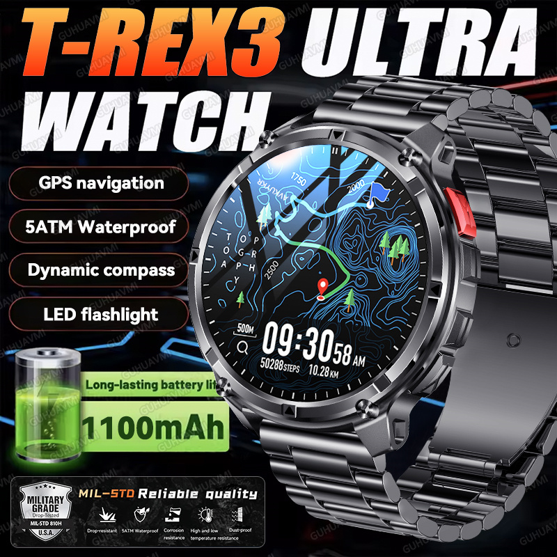 2026 New T-Rex3 Ultra 1100Mah  - Smartwatch Watches For Men With Gps recension och pris