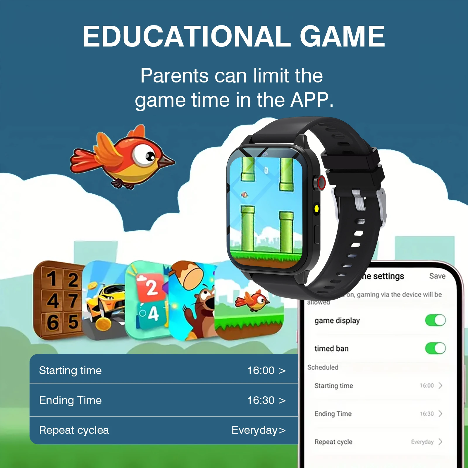 Kids′s Smart Watch 18 Games Ca - Smartwatch Digital Watches For Kids recension och pris