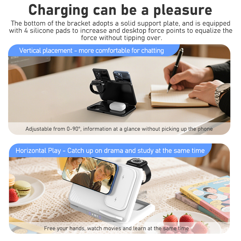 4 in 1 Dual Phone Wireless Cha - Watches Smartwatch Samsung recension och pris