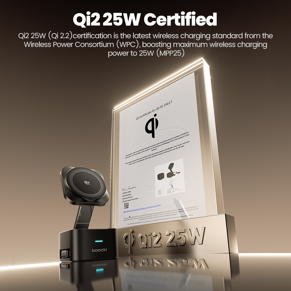 Toocki QI2.2 25W Wireless Char - Smartwatch Watches For Iphone recension och pris