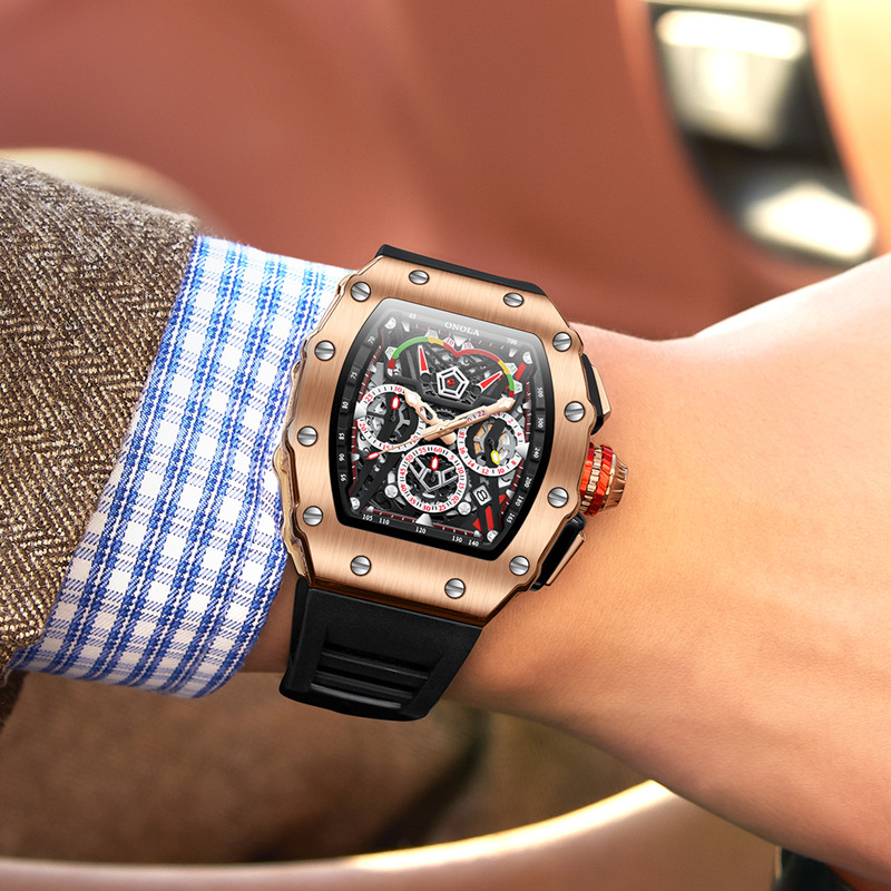 ONOLA Wristwatches Quartz Wris - Chronograph Sport Watch recension och pris