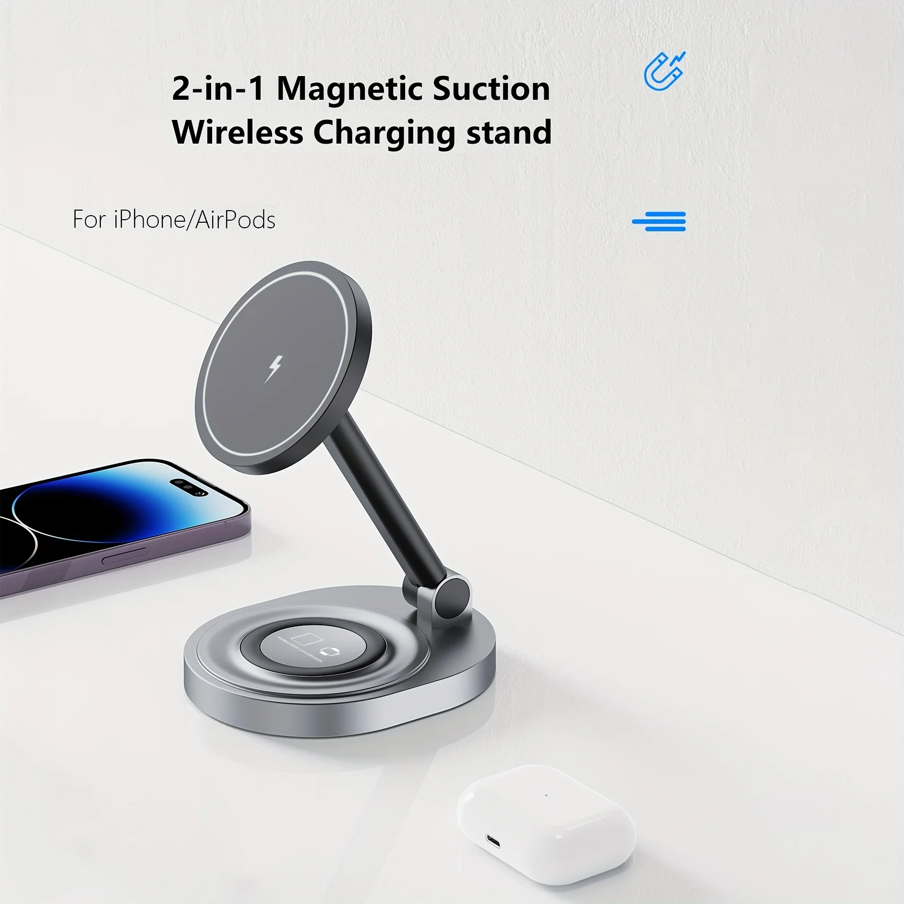 2 In 1 Magnetic Wireless Charg - Smartwatch Watches For Iphone recension och pris