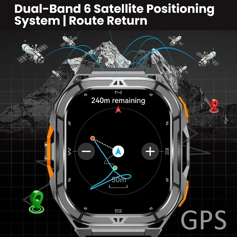 Luxury AMOLED Smartwatch Real  - Smartwatch Watches For Men With Gps recension och pris