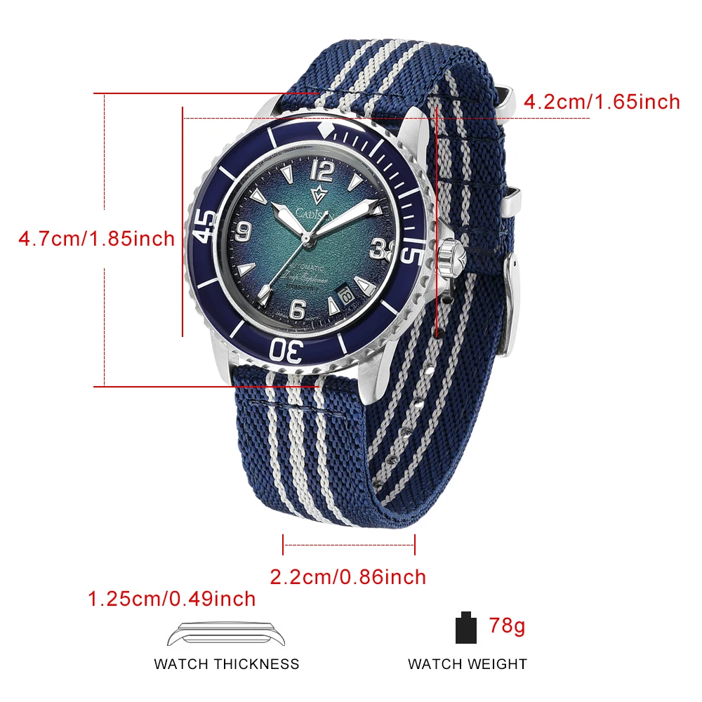 CADISEN Deep Explorer MIYOTA 8 - Seiko Watch Presage recension och pris