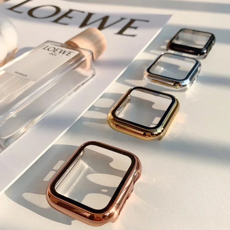 Glass+case For Apple Watch ban - Smartwatch Watches For Girls recension och pris