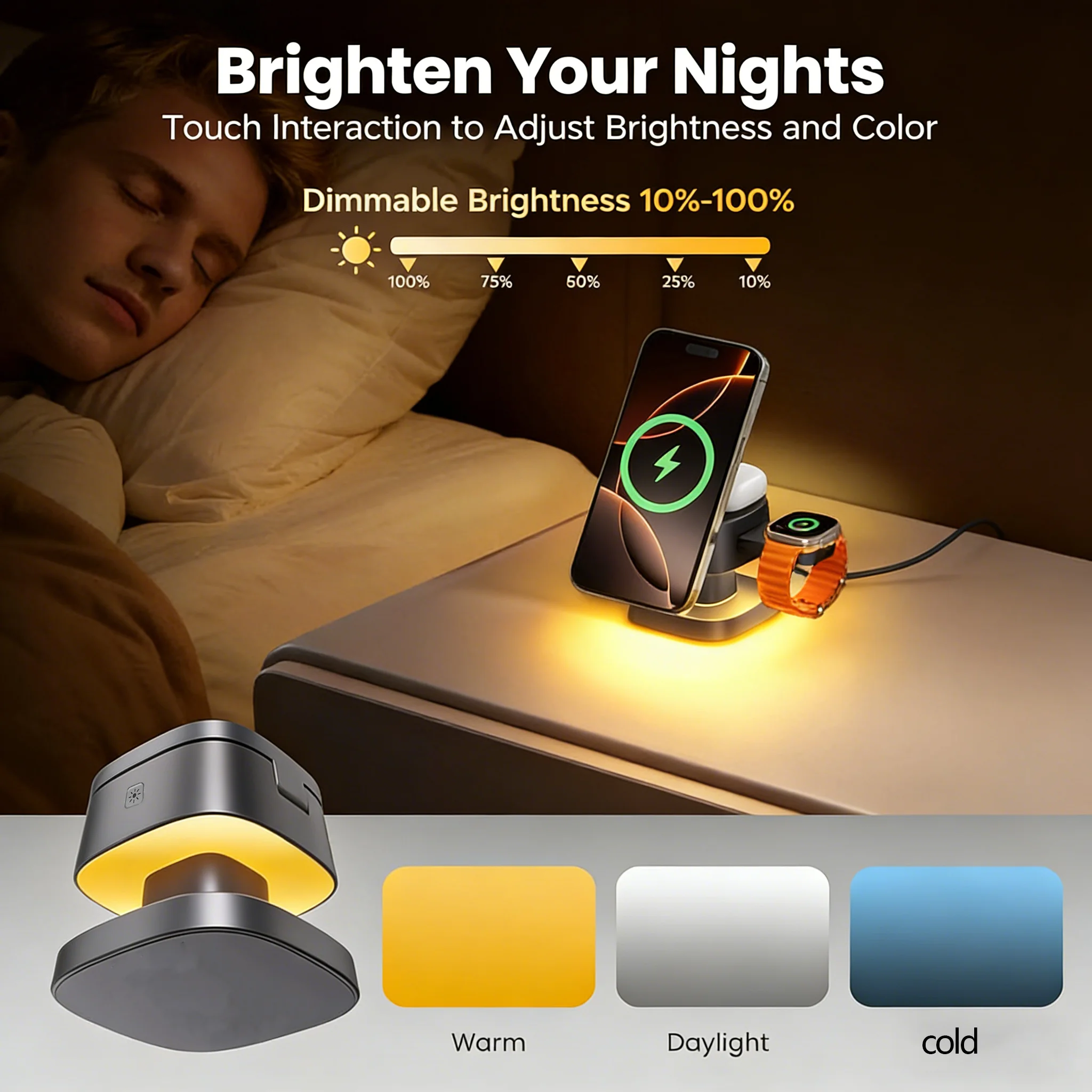 TIMESS Night Light Mashroom Wi - Smartwatch Watches For Iphone recension och pris