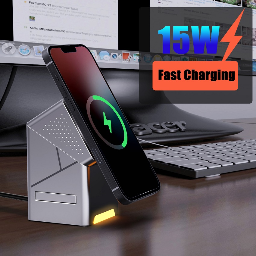 3 in 1 Magnetic Wireless Charg - Watches Smartwatch Samsung recension och pris