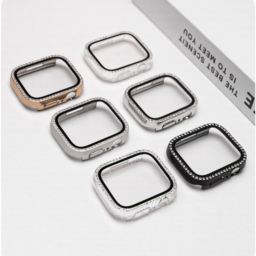 NEW Glass+Diamond Case For App - Smartwatch New Watches recension och pris