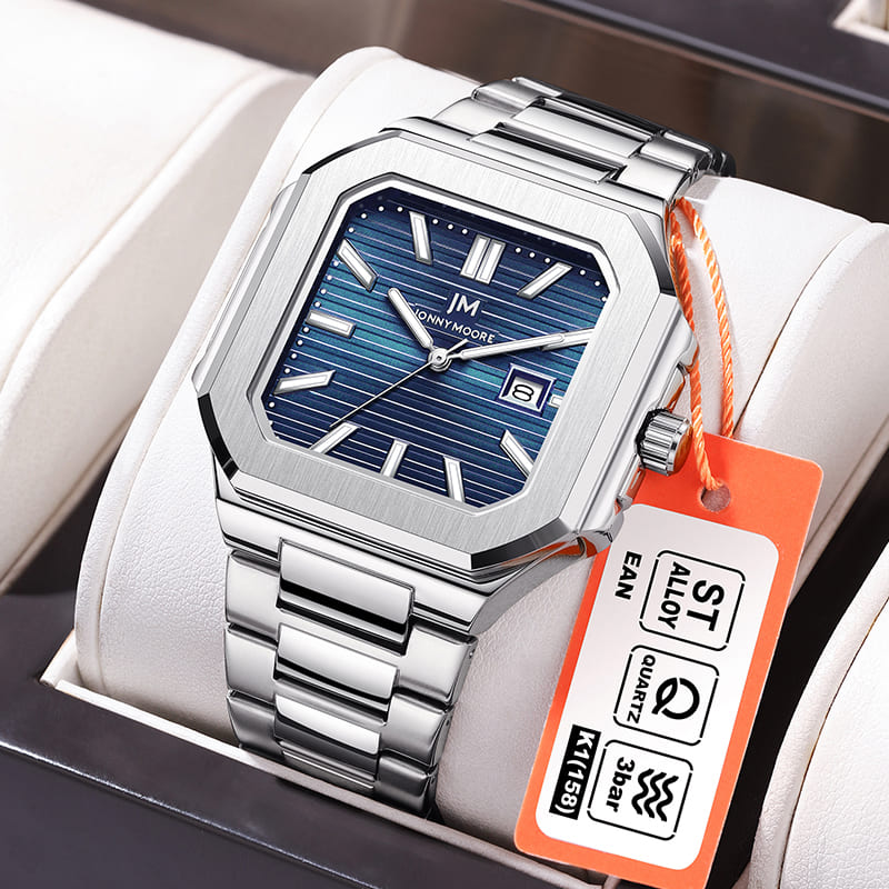 JONNY MOORE K1050 Fashion Luxu - Smartwatch Square Watches For Men recension och pris
