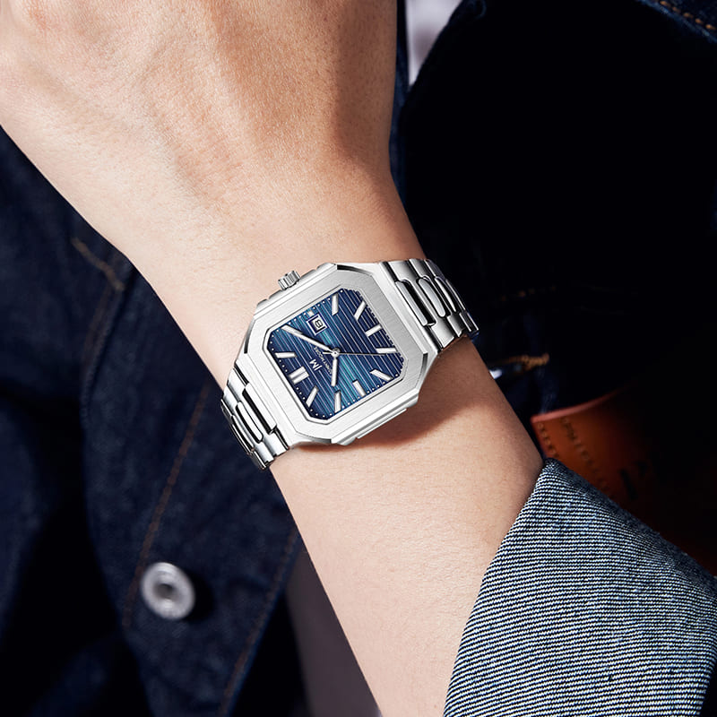 JONNY MOORE K1050 Fashion Luxu - Smartwatch Square Watches For Men recension och pris