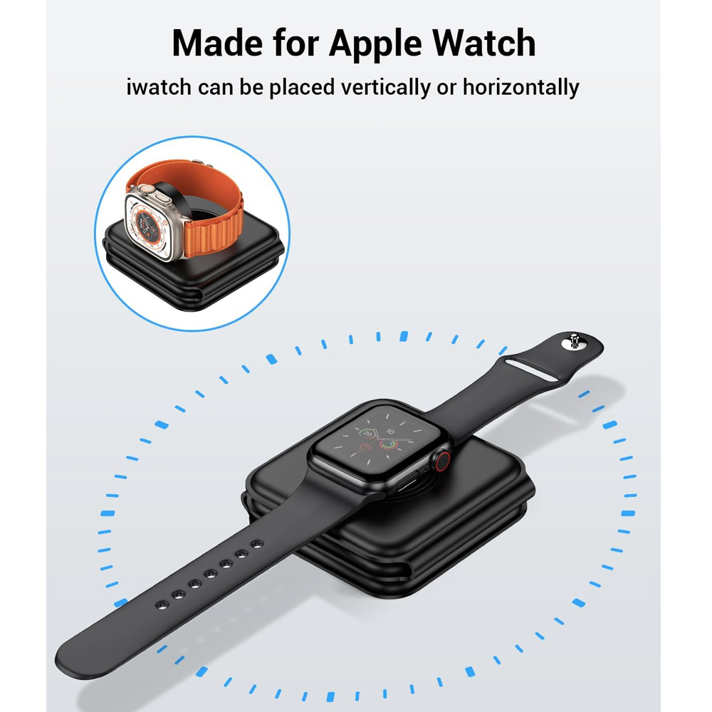 3 In 1 Wireless Charging Stati - Smartwatch Watches For Iphone recension och pris