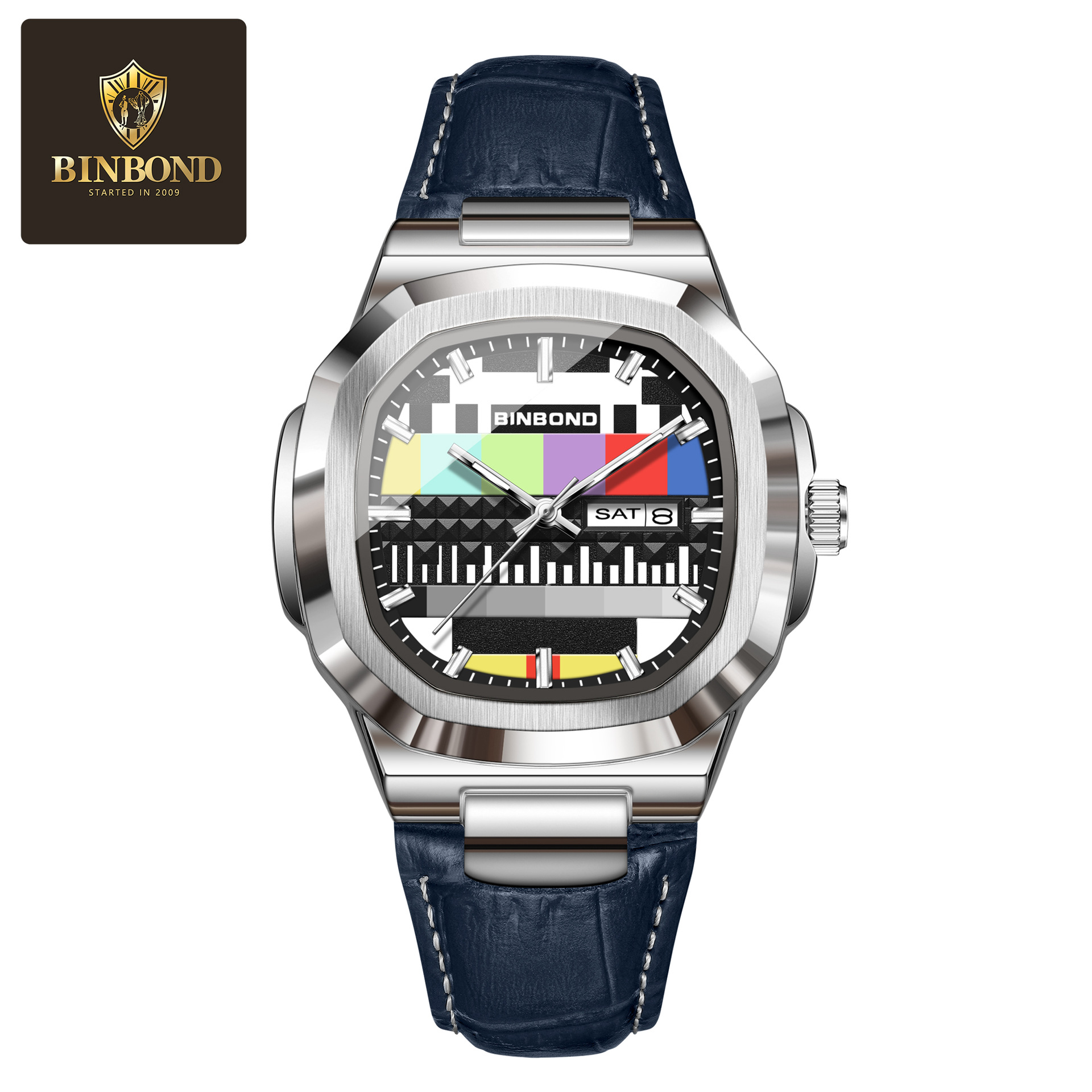 BINBOND  Genuine Square Watch  - Smartwatch Square Watches For Men recension och pris